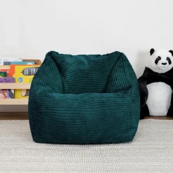 Zitzakken-icon Kinderzitzakken Morgan - Corduroy Zitzak met Vulling - Blauwgroen