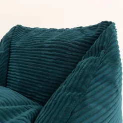 Zitzakken-icon Kinderzitzakken Morgan - Corduroy Zitzak met Vulling - Blauwgroen