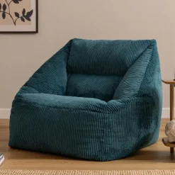 icon Zitzack Natalia - Corduroy Zitzakfauteuil - Blauwgroen