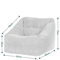 icon Zitzack Natalia - Corduroy Zitzakfauteuil - Blauwgroen