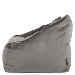 icon Zitzack Natalia - Fluwelen Zitzakfauteuil - Houtskool