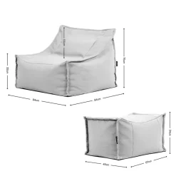 Zitzakken-icon Zitzak en Poef Alto - Zitzak Fauteuil Buiten - Beige