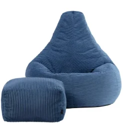icon Zitzak en Poef Dalton - Corduroy Zitzak - Denimblauw
