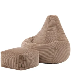 icon Zitzak en Poef Dalton - Corduroy Zitzak - Mokka