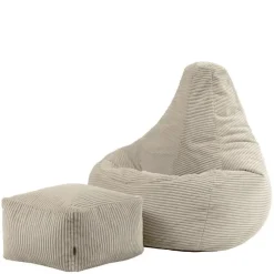icon Zitzak en Poef Dalton - Corduroy Zitzak - Beige