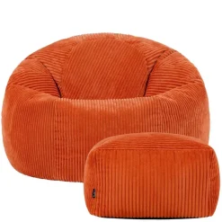 Zitzakken-icon Zitzak en Poef Kingston - Corduroy Zitzak - Oranje
