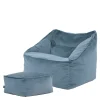 Zitzakken-icon Zitzak en Poef Natalia - Fluwelen Zitzak - Blauw