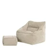 Zitzakken-icon Zitzak en Poef Natalia - Chenille Zitzak Fauteuil - Beige