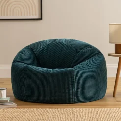 Zitzakken-icon Zitzak Kingston - Corduroy Zitzak Volwassenen - Blauwgroen