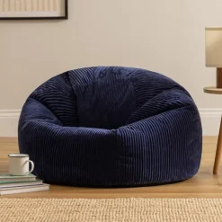Zitzakken-icon Zitzak Kingston - Corduroy Zitzak Volwassenen - Marineblauw