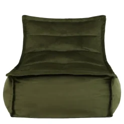 icon Zitzak Lounger Dolce - Fluwelen Zitzak - Olijfgroen