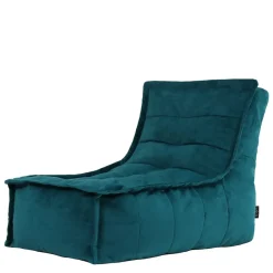 Zitzakken-icon Zitzak Lounger Dolce - Fluwelen Zitzak - Blauwgroen