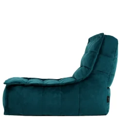 Zitzakken-icon Zitzak Lounger Dolce - Fluwelen Zitzak - Blauwgroen