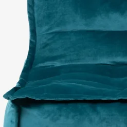 Zitzakken-icon Zitzak Lounger Dolce - Fluwelen Zitzak - Blauwgroen