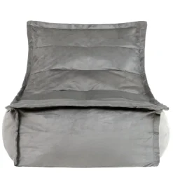 icon Zitzak Lounger Dolce - Fluwelen Zitzak - Houtskool