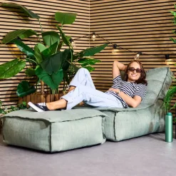 Zitzakken-icon Zitzak Lounger en Poef Dolce - Zitzak Buiten - Saliegroen