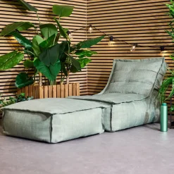 Zitzakken-icon Zitzak Lounger en Poef Dolce - Zitzak Buiten - Saliegroen