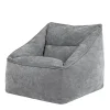 icon Zitzak Natalia - Chenille Zitzak Fauteuil - Grijs