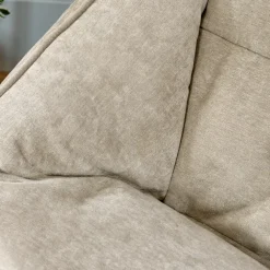 icon Zitzak Natalia - Chenille Zitzak Fauteuil - Beige