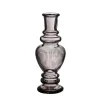 Vazen-Ideas 4 Seasons Bloemenvaas Venice - glas - grijs smoke - D5.7 x H15 cm
