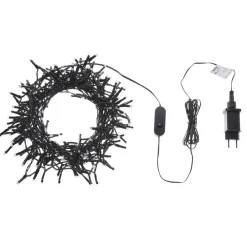 Kerstverlichting-Beliani IGALIKU - LED kerstverlichting - Zwart - 2700 cm - PVC