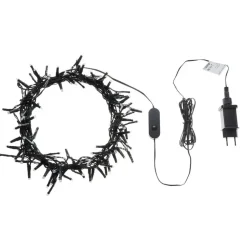 Kerstverlichting-Beliani IGALIKU - LED kerstverlichting - Zwart - 1350 cm - PVC