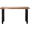 Dimehouse Industriële bartafel boomstam acaciahout Vince 150 cm - Hout - Bruin
