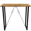 Dimehouse Industriële bartafel Vegas 130x70x110 cm Mangohout - Mangohout - Bruin