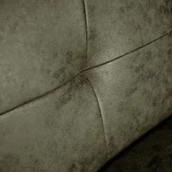 Dimehouse Industriële fauteuil Hailey groen ecoleder - Leder - Groen