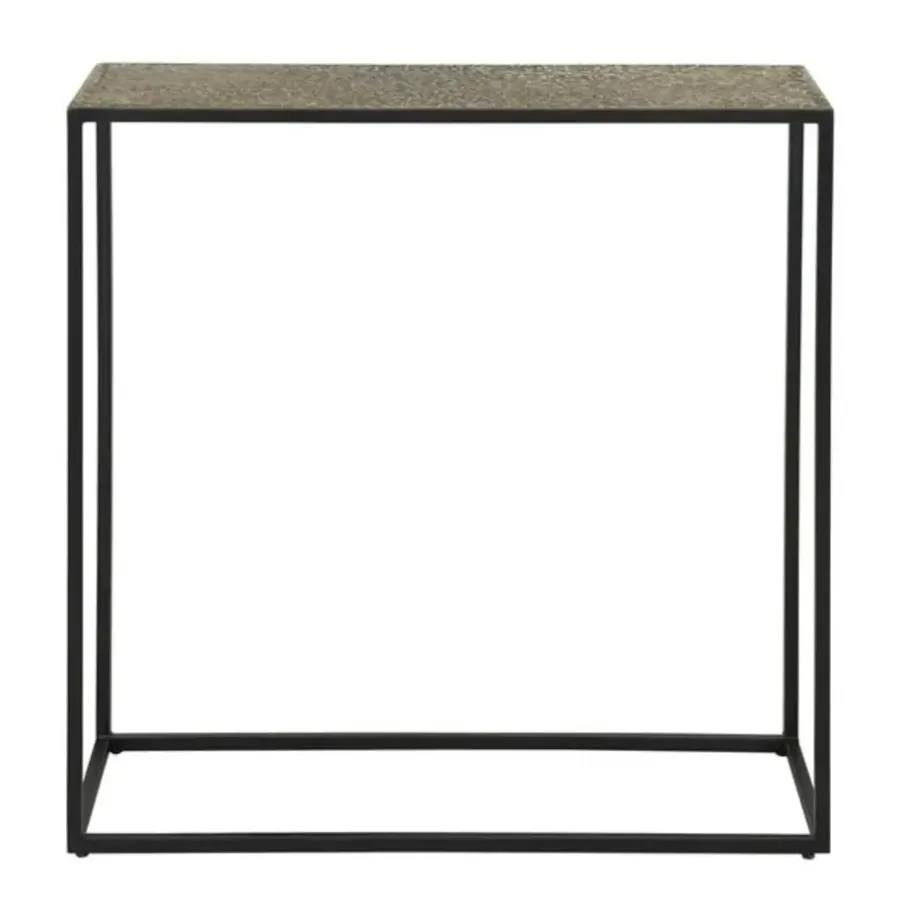 Kaptafels-Dimehouse Industriële sidetable Lizzy metallic brons - 25x75x75 cm - Brons - Bronskleurig