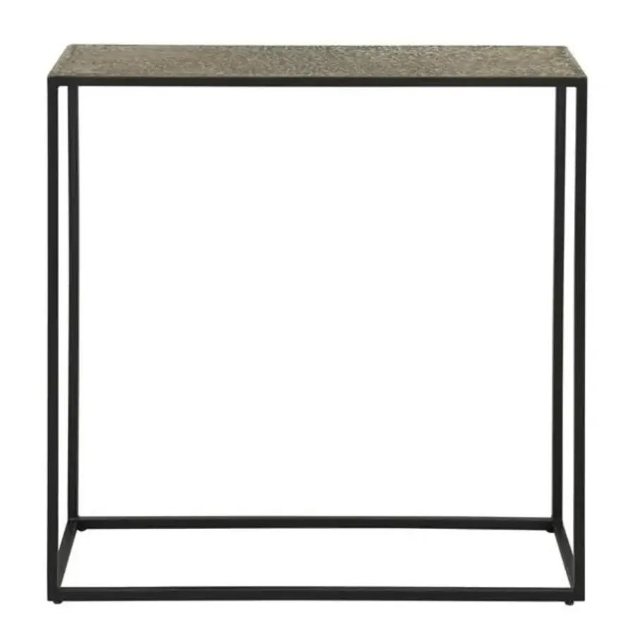Kaptafels-Dimehouse Industriële sidetable Lizzy metallic brons - 25x75x75 cm - Brons - Bronskleurig