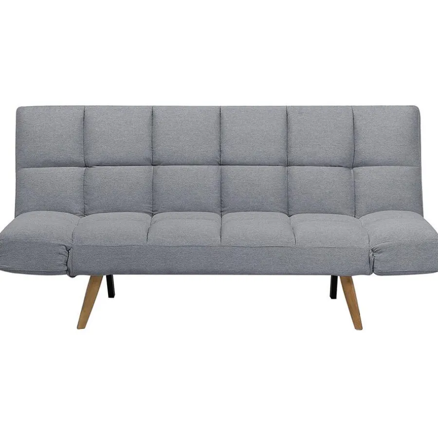 Beliani INGARO - Slaapbank 3-zits - Lichtgrijs - Polyester