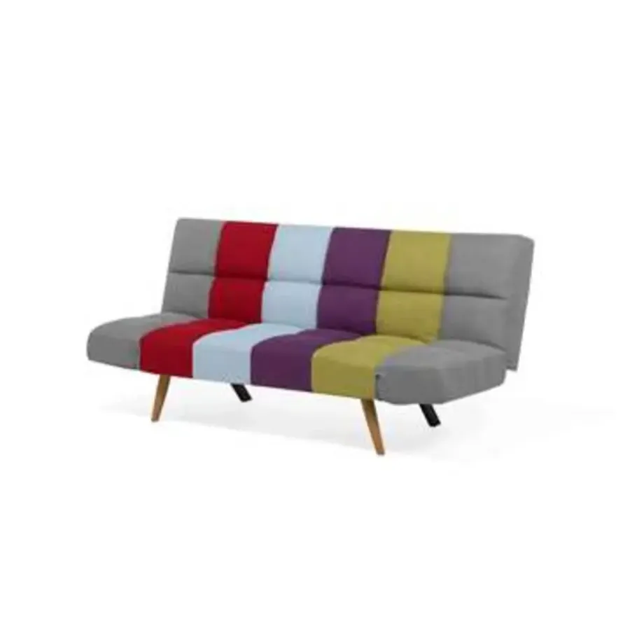 Slaapbanken|Slaapbanken-Beliani INGARO - Slaapbank 3-zits - Multicolor - Polyester
