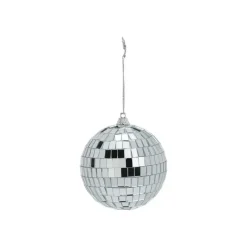 Kerstdecoratie-Inge-glas Inge Christmas Decor Disco kerstbal - zilver - D9 cm - discobal