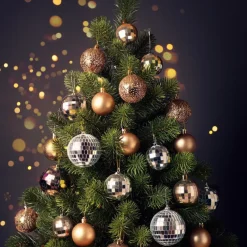 Kerstdecoratie-Inge-glas Inge Christmas Decor Disco kerstbal - zilver - D9 cm - discobal