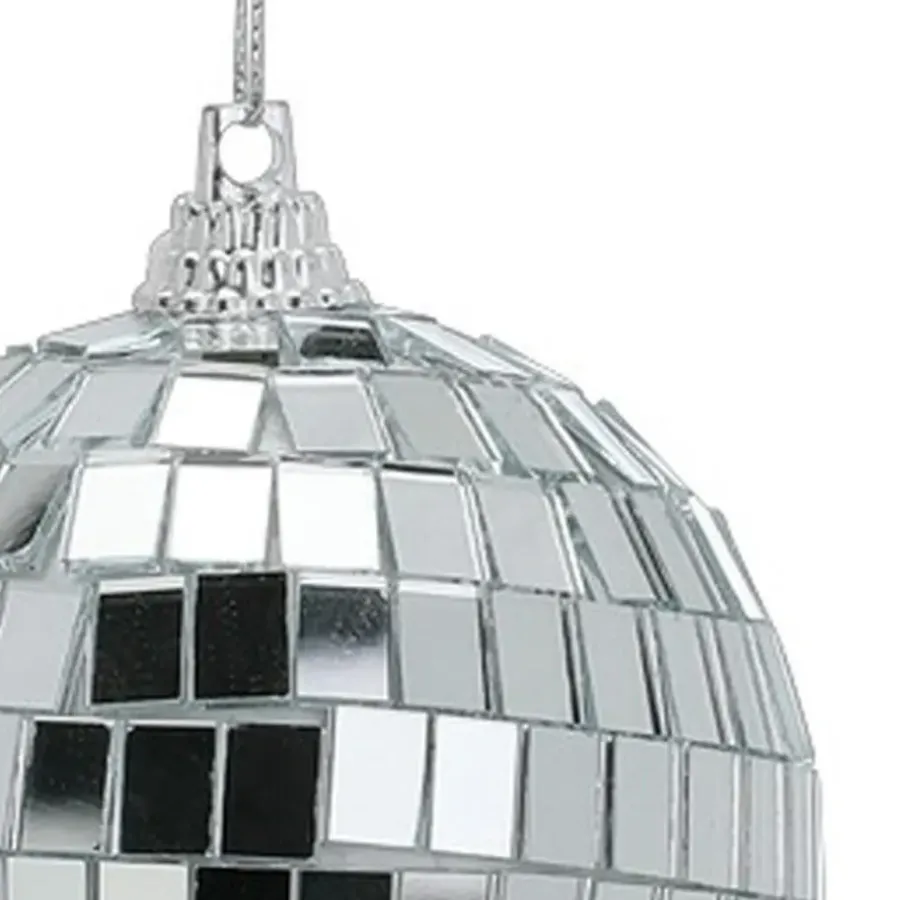 Inge-glas Inge Christmas Decor Disco kerstbal - zilver - D7 cm - glas/foam