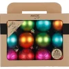 Inge-glas Inge Christmas Decor Kerstballen - 24x - 6 cm - gekleurd
