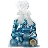 Kerstballen-Inge-glas Inge Christmas kerstballen - 30x - kunststof - turquoise