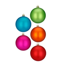 Inge-glas Inge Christmas Kerstballen - kunststof - 26x - gekleurd - 4 cm