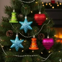 Inge-glas Inge Christmas Kerstballen - figuren - kunststof - 9 cm