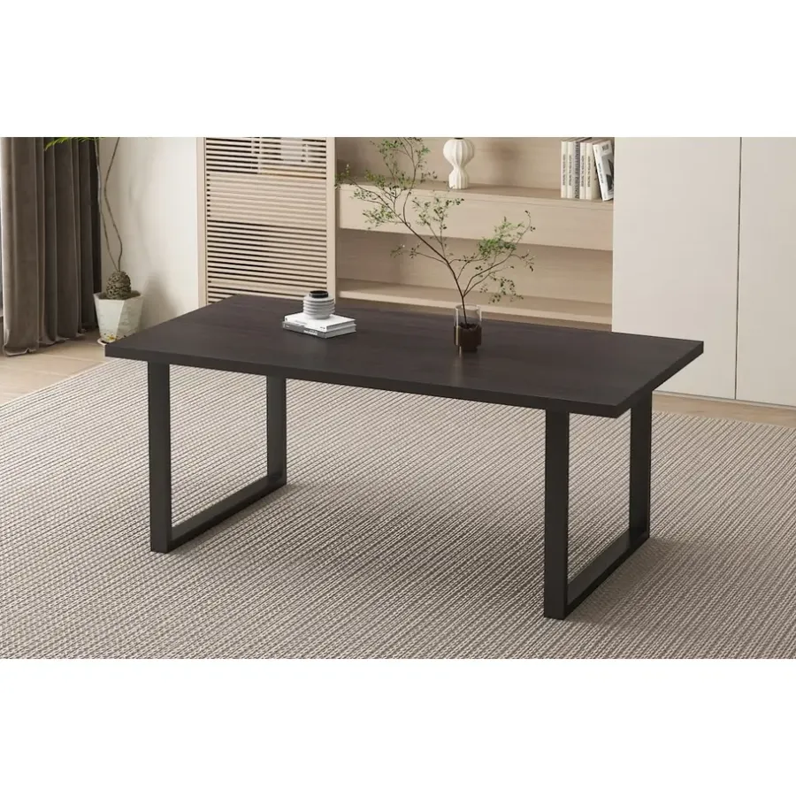 Interiax Eettafel 'Oliver' 200 cm Decor Donkerbruin
