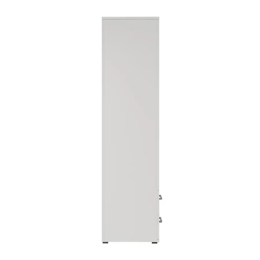 Interiax Kledingkast 'Lena' - Wit - 3 Deurs - 185x120x52cm