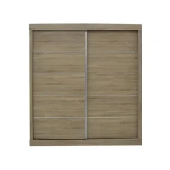 Interiax Kledingkast 'Mila' - Sonoma Eik - Schuifdeurkast - 197x182x52 cm