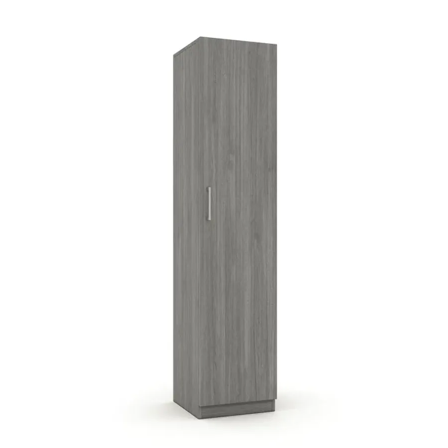 Interiax Kledingkast 'Mila' - Grijze Eik - 1 Deurs - 180x40x42 cm