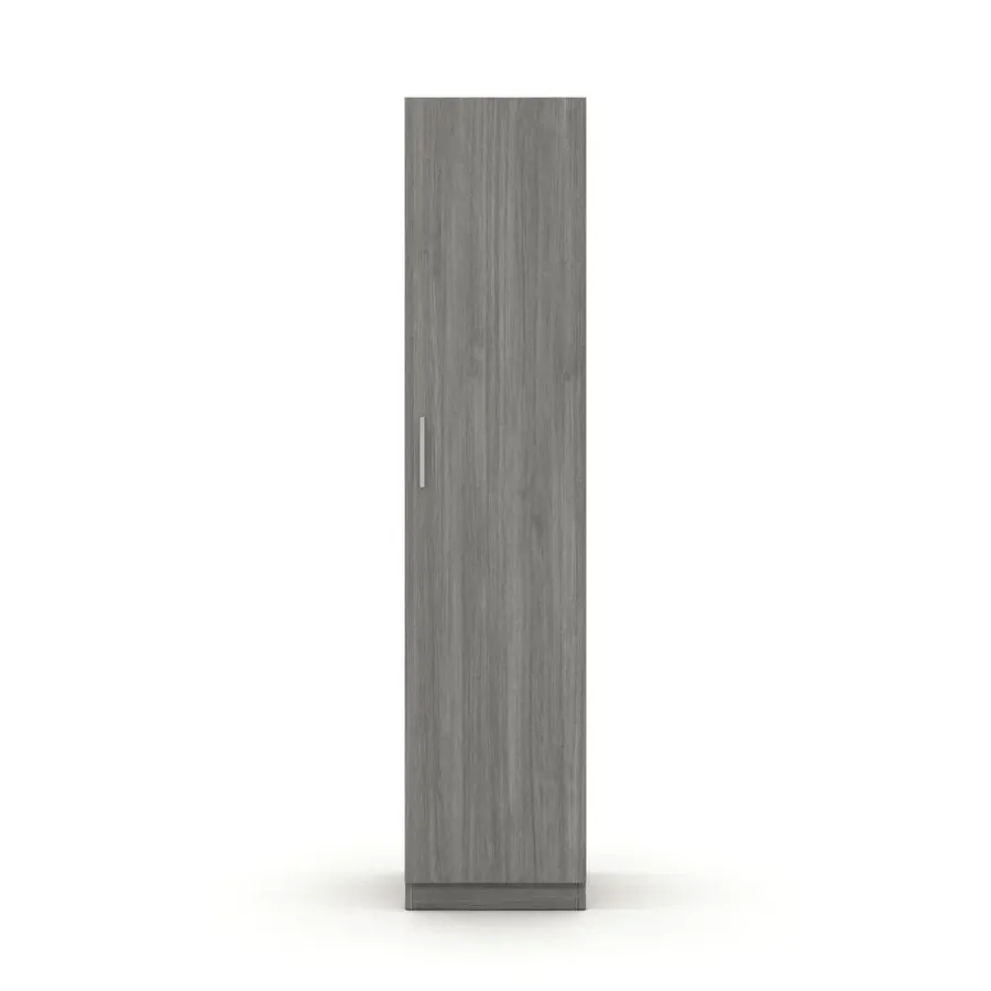 Interiax Kledingkast 'Mila' - Grijze Eik - 1 Deurs - 180x40x42 cm
