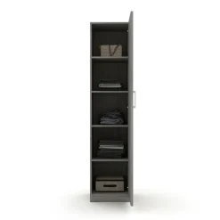 Interiax Kledingkast 'Mila' - Grijze Eik - 1 Deurs - 180x40x42 cm