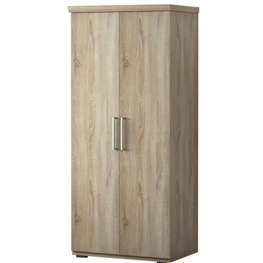 Interiax Kledingkast 'Mila' - Sonoma Eik - 2 Deurs - 183x80x52cm