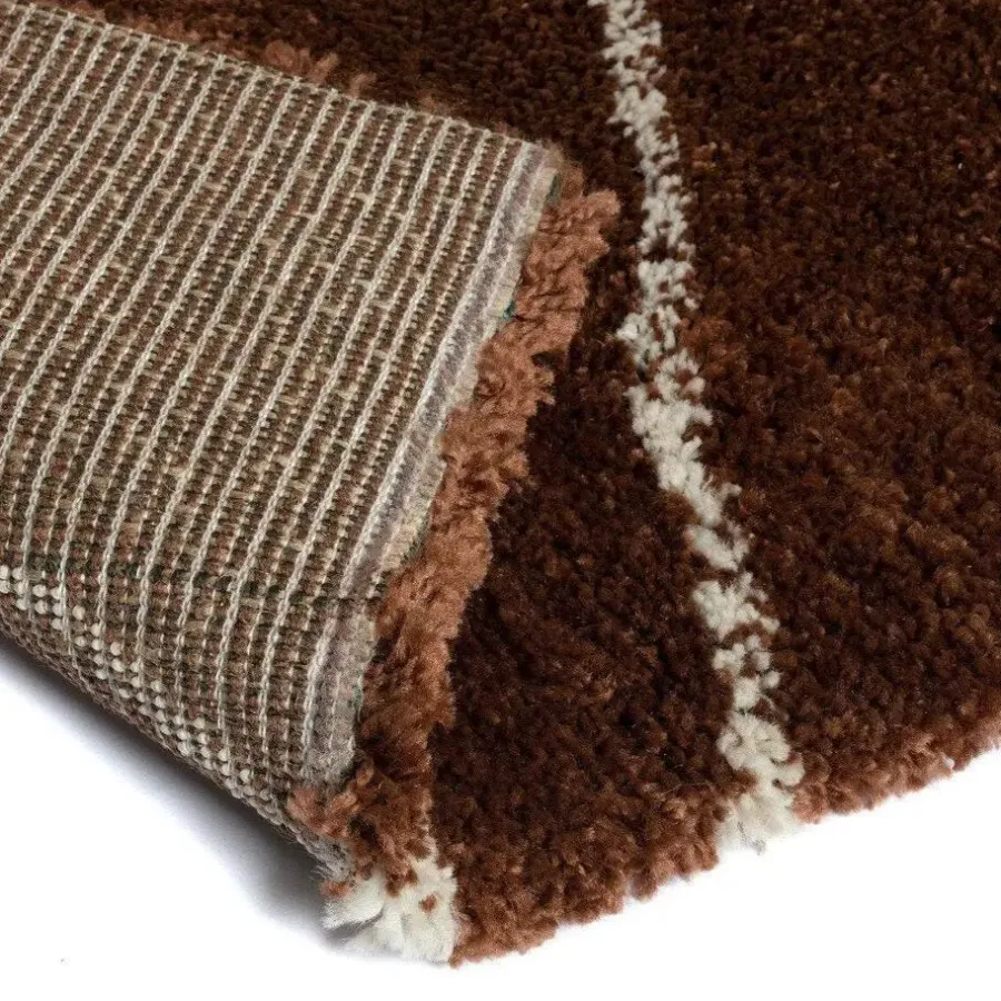 Hoogpolige Vloerkleden-Interieur05 berber vloerkleed Nea roest/creme - 230 x 160 cm