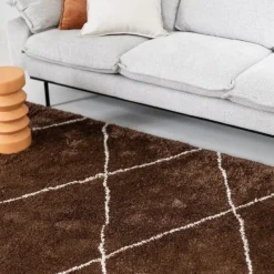 Vloerkleden|Hoogpolige Vloerkleden-Interieur05 berber vloerkleed Nea roest/creme - 190 x 135 cm
