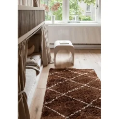 Vloerkleden|Hoogpolige Vloerkleden-Interieur05 berber vloerkleed Nea roest/creme - 190 x 135 cm